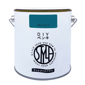 ニッペホームペイント DIYペンキ マットフィニッシュ 1kg ブルーエット HSD114