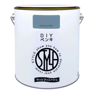ニッペホームペイント DIYペンキ マットフィニッシュ 2kg パリジャンブルー HSD113
