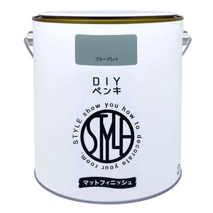 ニッペホームペイント DIYペンキ マットフィニッシュ 2kg ブルーグレイ HSD118