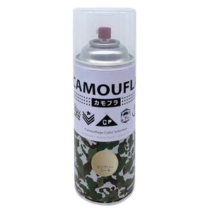 ニッペホームペイント つやなしスプレー カモフラスプレー 400ml ミリタリーカーキ HJR102