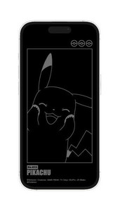 ポケットモンスター iPhone14Pro対応ガラススクリーンプロテクター ピカチュウ POKE-821A