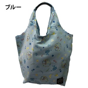 優美社　0617-00　 (ピーターラビット(TM)) 　くり手型　Mサイズ　コンパクト収納エコバッグ  ブルー