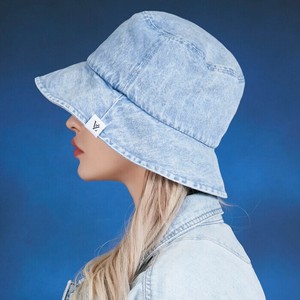 VAZAR バザール ストーンウォッシュ デニム バケットハット 韓国 Stone wash denim bucket hat