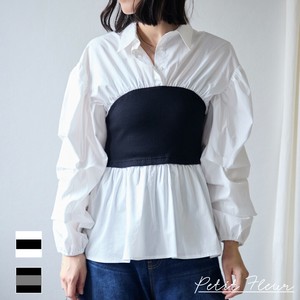 Button Shirt/Blouse Shirtwaist Bustier