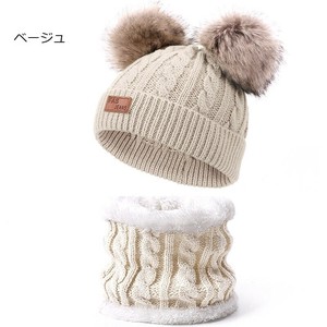 マフラー＆帽子 セット 防寒 ベビー 新生児 キッズ 子供服 トドラー 秋 冬
