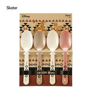 汤匙/汤勺 勺子/汤匙 Skater S尺寸 Disney迪士尼 4件每组