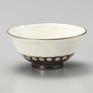 粉引三島茶碗 美濃焼　日本製　飯碗