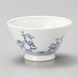 鳥獣戯画くらわんか茶碗 美濃焼　日本製　飯碗