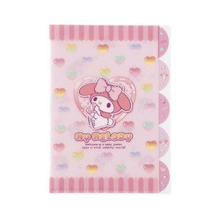 【ポケットファイル】マイメロディ A4インデックスファイル 5ポケット マシュグミ