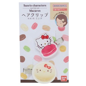 【ヘアアクセサリー】ハローキティ ヘアクリップ 2個セット マカロン