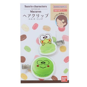 【ヘアアクセサリー】けろけろけろっぴ ヘアクリップ 2個セット マカロン