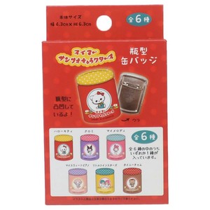 【缶バッジ】スイマーxサンリオキャラクターズ 瓶型カンバッジ 全6種