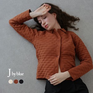 Cardigan Jacquard Knit Cardigan Square [2024 NEW]