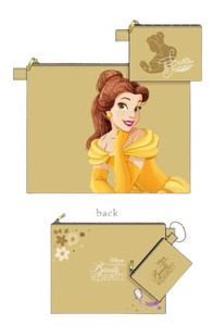 ディズニープリンセス　くすみシリーズ　2連ポーチ
