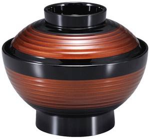 平筋雑煮椀 黄金塗分 TA
