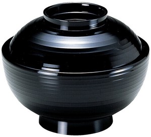 4．5寸乱引雑煮椀 黒 TA