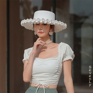 sevenly original 麦わら帽子 帽子 レディース 春夏「2024新作」