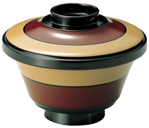 耐熱 三笠飯器 白歌舞伎塗 内朱 TA