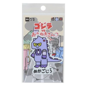 【ステッカー】ゴジラVSおえかきさん ビニールステッカー めかごじらさん