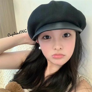 【2024春夏】INSスタイル ベレー帽 薄手 通気 レトロ イングリッシュ 大人気 画家帽 顔出し小 帽子