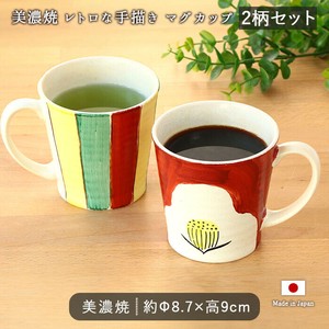 Mino ware Mug Porcelain Dishwasher Safe Hand-Painted 8.7cm Made in Japan