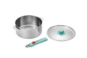 日本製 made in japan 燕熟の技［クワトロ］ステンレス鍋20cm・着脱ハンドル・蓋付き EJQ-700