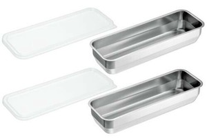 日本製 made in japan 燕熟の技［ユニット角型バット］バット1/2L・蓋×各2個 YB-700