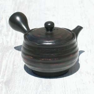 常滑焼（とこなめやき）　黒窯変あけぼの急須　ステンレスポコアミ