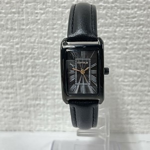 四角いローマン数字の時計（本革）
