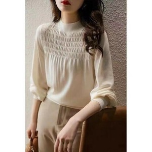 Button Shirt/Blouse Ladies fashion Thin