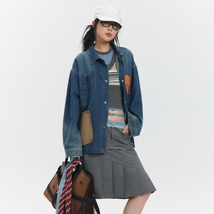 P18819 メンズ ヴィンテージ コート ファッション  デニム 2024春秋新作  欧米風 カジュアル
