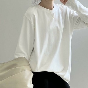u25299 トップス レディース Tシャツ 長袖 2024秋新作 ラウンドネック 無地