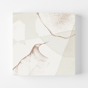 正方形キャンバスパネル 【 ベージュ抽象画05 】北欧アートパネル 抽象画 abstract ジャパンディ