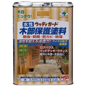水性 ウッディガード 木部保護塗料 3.2L 09.ウォルナット