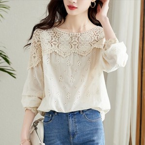 Button Shirt/Blouse Ladies fashion Short Sleeve