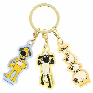 ひつじのショーン 3チャームキーホルダー　イエロー