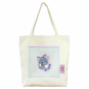 トムとジェリー メッシュポケットトート　ブルー