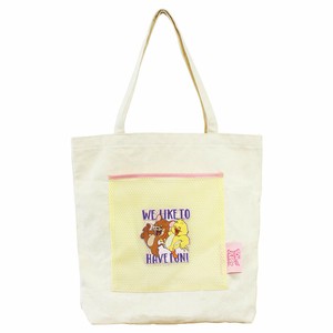 トムとジェリー メッシュポケットトート　イエロー