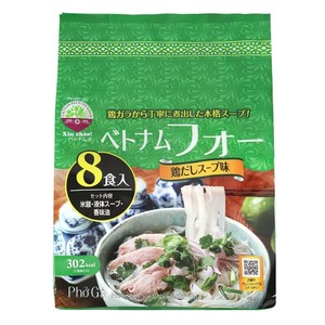 シンチャオ ベトナム フォー 鶏だし 8食入り お米の平麺 鶏だしスープ
