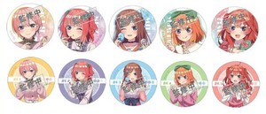 【特価品】五等分の花嫁 トレーディンググリッター缶バッジ メイクアップ