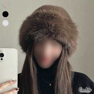 エコファーバケットハット クロッシェ ふわふわ 帽子 秋冬 【2024AW】 WU2185