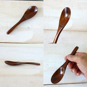 ☆重ねやすい・持ち手が細め【手に馴染むカトラリー】細型平型レンゲ スリ