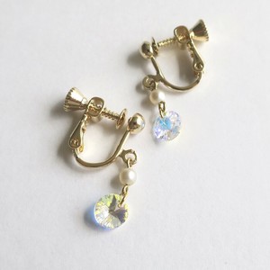 Clip-On Earrings Gold Post SWAROVSKI
