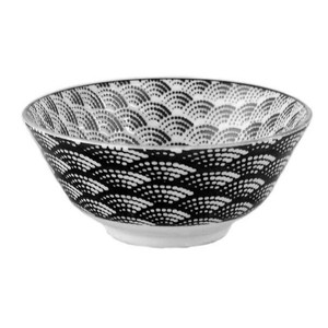 Mino ware Donburi Bowl Japanese Tableware Seigaiha 15cm Made in Japan