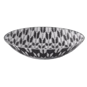Mino ware Donburi Bowl Japanese Tableware Arrow Pattern 19.5cm Made in Japan