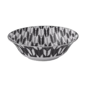 Mino ware Donburi Bowl Japanese Tableware Arrow Pattern 16.5cm Made in Japan