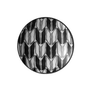 Mino ware Small Plate Japanese Tableware Arrow Pattern 9cm Made in Japan