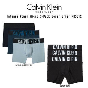 Calvin Klein(カルバンクライン)ck ボクサーパンツ ブリーフ 前閉じ 3枚組 セット 男性用 NB3612