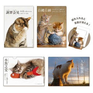 Store Supplies File/Notebook Plastic Sleeve Cat