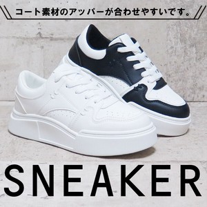カジュアルシューズ  厚底 スニーカー 靴 シューズ アソート S M L LL  アイボリー ブラック